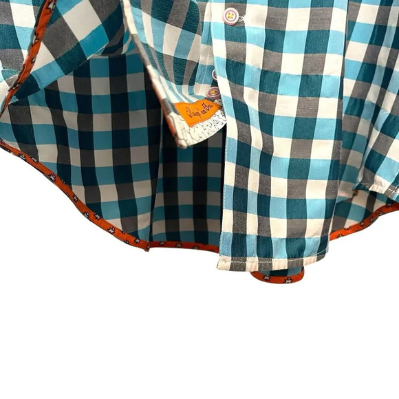 Robert Graham X Plaid Classic Long Sleeve Button Up Shirt Preppy Size Large - Picture 6 of 12